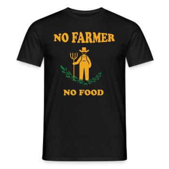 Agriculteur - Agriculteur - Agriculteur - T-shirt homme - noir - Devant - AI Model Male 178 light (178cm)