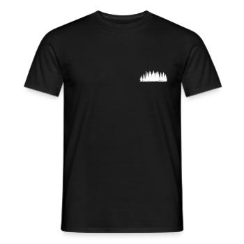 Forest on the chest - Men's T-Shirt - black - Front - AI Model Male 178 light (178cm)