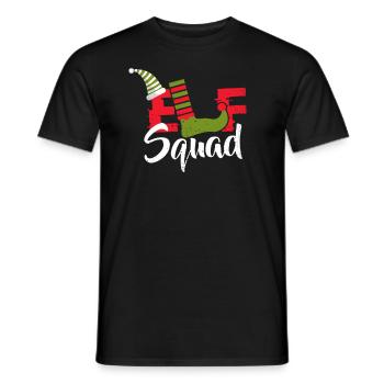 Cadeau de Noël Elf Elf Squad de Noël - T-shirt homme - noir - Devant - AI Model Male 178 light (178cm)
