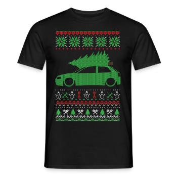 Christmas Ugly Sweater - Männer T-Shirt - Schwarz - Vorne - AI Model Male 178 light (178cm)
