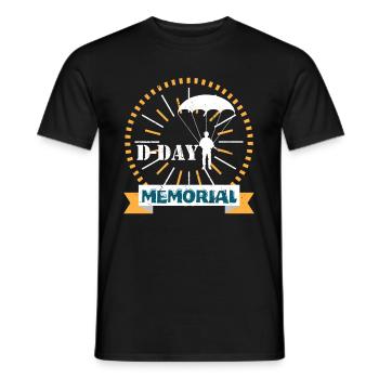 D-Day - T-shirt homme - noir - Devant - AI Model Male 178 light (178cm)
