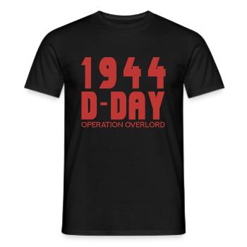 D-Day - T-shirt homme - noir - Devant - AI Model Male 178 light (178cm)
