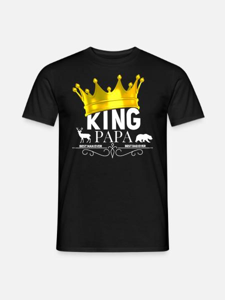 King Daddy: Best Man, Best Dad - Men's T-Shirt - black