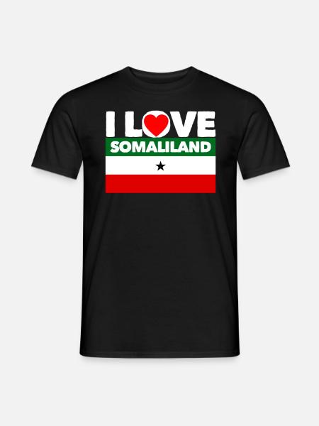I love somaliland - Men's T-Shirt - black