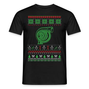 Christmas Ugly Sweater - T-shirt homme - noir - Devant - AI Model Male 178 light (178cm)