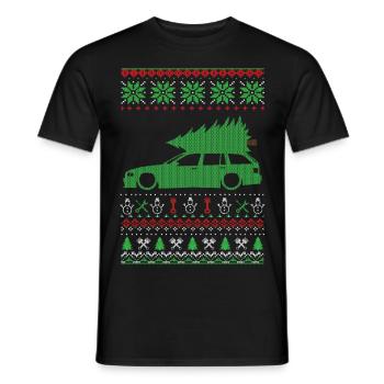 Christmas Ugly Sweater - Männer T-Shirt - Schwarz - Vorne - AI Model Male 178 light (178cm)