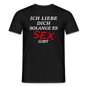 Ich liebe dich solange es gib Sex Spruch Geschenk - Männer T-Shirt - Schwarz - Vorne - AI Model Male 178 light (178cm)