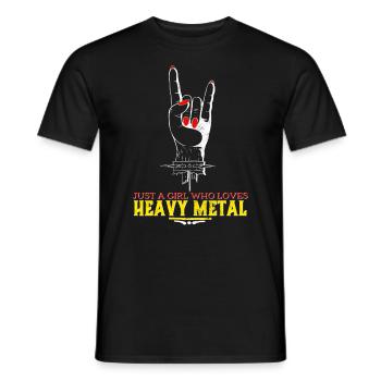 Heavy Metal - Heren T-shirt - zwart - Voor - AI Model Male 178 light (178cm)