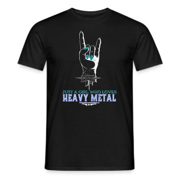 Heavy Metal - Heren T-shirt - zwart - Voor - AI Model Male 178 light (178cm)