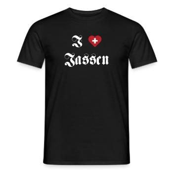 I love Jassen Schweiz - Männer T-Shirt - Schwarz - Vorne - AI Model Male 178 light (178cm)
