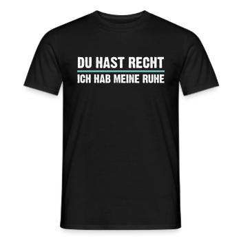 you're right I have my rest - Men's T-Shirt - black - Front - AI Model Male 178 light (178cm)