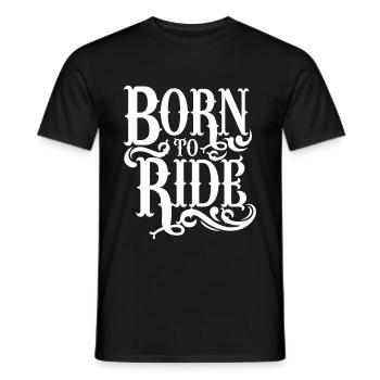 Né pour monter - T-shirt homme - noir - Devant - AI Model Male 178 light (178cm)
