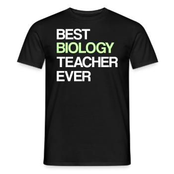 Biologie Enseignante - T-shirt homme - noir - Devant - AI Model Male 178 light (178cm)