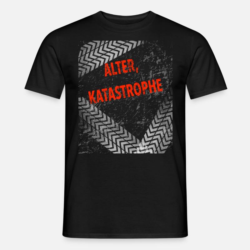 Alter Katastrophe - Tracks - Männer T-Shirt - Schwarz