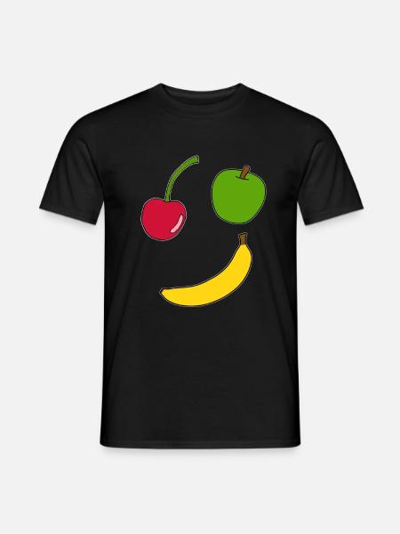 Obst, Früchte, Comic, Geschenkidee - Männer T-Shirt - Schwarz