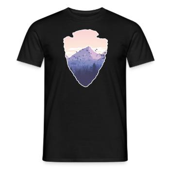 Désert indien amérindien arrowhead - T-shirt homme - noir - Devant - AI Model Male 178 light (178cm)