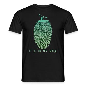 Kajakfahren in meinem DNA-Kajak-Geschenk für Männer - Männer T-Shirt - Schwarz - Vorne - AI Model Male 178 light (178cm)