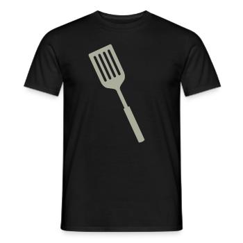 Spatula Gift idea - Men's T-Shirt - black - Front - AI Model Male 178 light (178cm)