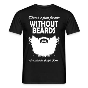 Bart Männer Design schnurrbart - Männer T-Shirt - Schwarz - Vorne - AI Model Male 178 light (178cm)