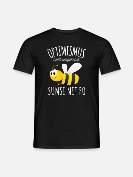 Optimismus Sumsi mit Po Imker Bienen Hummel Honig - Männer T-Shirt - Schwarz