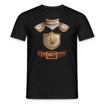 Costume Chevalier Cadeau Enfants Knigth Templer Carnival - T-shirt homme - noir - Devant - AI Model Male 178 light (178cm)