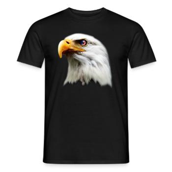 Usa Eagle Patriot Flag Gift - T-shirt homme - noir - Devant - AI Model Male 178 light (178cm)