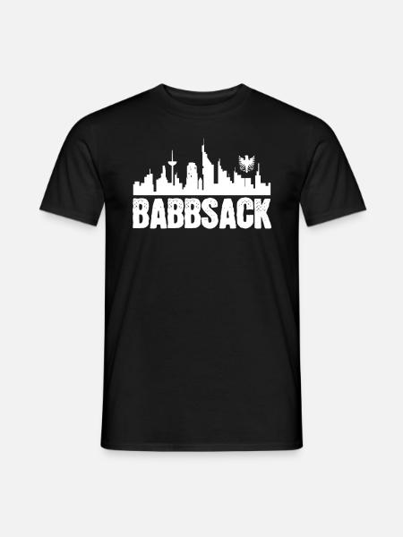 Babbsack Hesse Hessisch Dialekt Frankfurt Geschenk - Männer T-Shirt - Schwarz