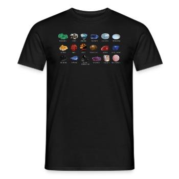 Geology Geology Minerals Gift Stones - Men's T-Shirt - black - Front - AI Model Male 178 light (178cm)