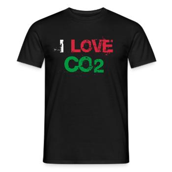 Ich liebe CO2 Love Anti Grüne Dieselfahrer - Männer T-Shirt - Schwarz - Vorne - AI Model Male 178 light (178cm)