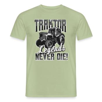 Farmer Farmer Tractor Acker Legends Gift - Men's T-Shirt - sage - Front - AI Model Male 178 light (178cm)