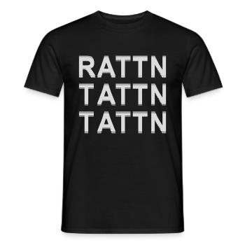 Rattn Tattn Techno - T-shirt homme - noir - Devant - AI Model Male 178 light (178cm)