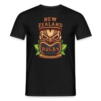 Haka Neuseeland Design für New Zealand Rugby Fans - Männer T-Shirt - Schwarz - Vorne - AI Model Male 178 light (178cm)