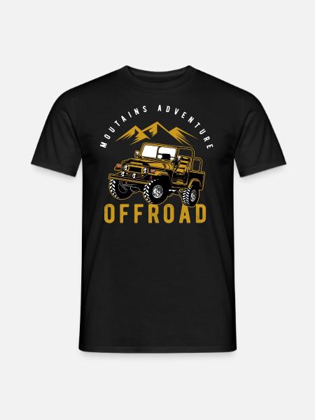 4x4 offroad car - Men's T-Shirt - black