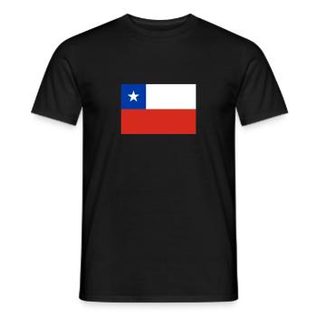 Chile chilenisch Flagge Fahne - Männer T-Shirt - Schwarz - Vorne - AI Model Male 178 light (178cm)