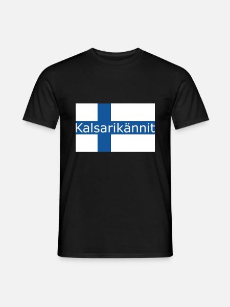 Drapeau Kalsarikännit Finlande - T-shirt homme - noir