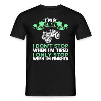 I'm farmer - Men's T-Shirt - black - Front - AI Model Male 178 light (178cm)
