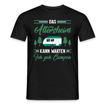 Das Altersheim kann warten - Männer T-Shirt - Schwarz - Vorne - AI Model Male 178 light (178cm)