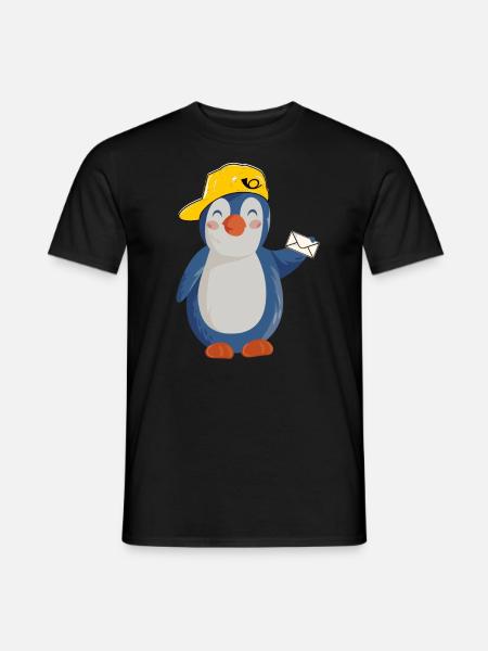 Postman Postman Postman Funny Pingu - Men's T-Shirt - black