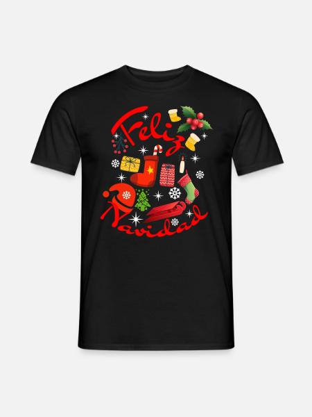 Christmas Christmas Christmas Christmas Christmas - Men's T-Shirt - black