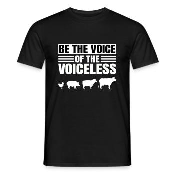 Soyez la voix des sans voix - T-shirt homme - noir - Devant - AI Model Male 178 light (178cm)