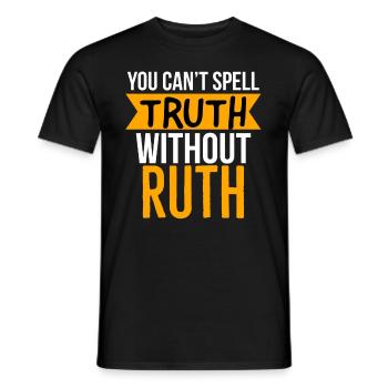 Ruth Bader Ginsburg, berüchtigte RBG - Männer T-Shirt - Schwarz - Vorne - AI Model Male 178 light (178cm)