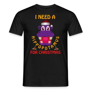 Weihnachten Weihnachten Weihnachten Weihnachten Weihnachten - Männer T-Shirt - Schwarz - Vorne - AI Model Male 178 light (178cm)