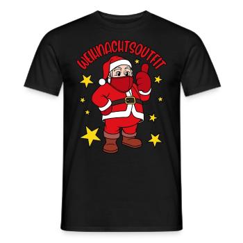Weihnachtsoutfit 2021 - Männer T-Shirt - Schwarz - Vorne - AI Model Male 178 light (178cm)