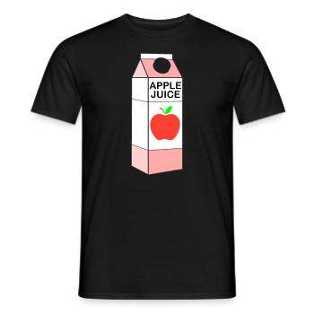 Apple Juice Tetra Pack Box Apples Juice Healthy Vitamin - Men's T-Shirt - black - Front - AI Model Male 178 light (178cm)