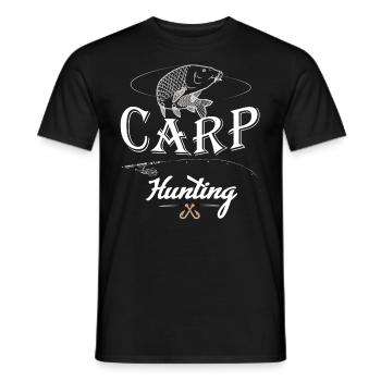 Carp accessories fishing angler gift - Men's T-Shirt - black - Front - AI Model Male 178 light (178cm)