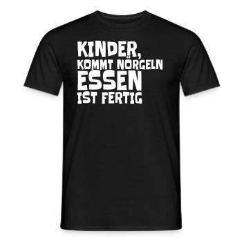 Muttertag Kinder kommt Nörgeln, Essen ist fertig - Männer T-Shirt - Schwarz - Vorne - AI Model Male 178 light (178cm)
