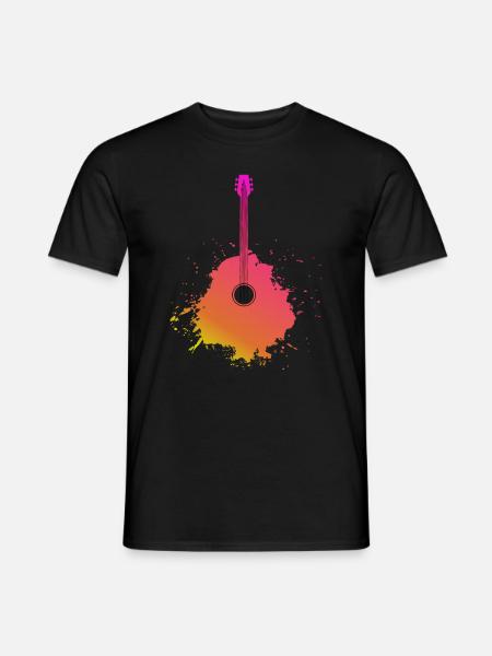 Guitar Brush - Men's T-Shirt - black