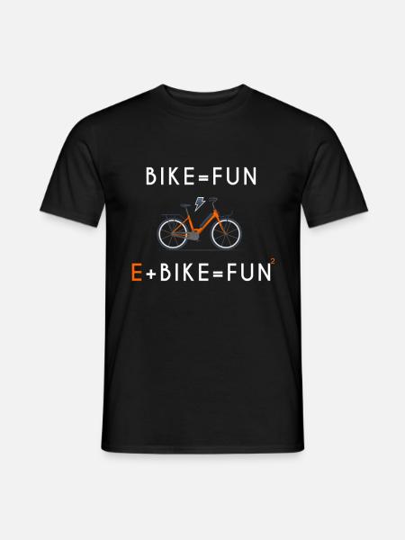 Vélo électrique, vélo biker vélo électrique - T-shirt homme - noir