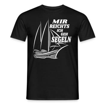 Mir Reichts ich geh Segeln - Segler - Männer T-Shirt - Schwarz - Vorne - AI Model Male 178 light (178cm)