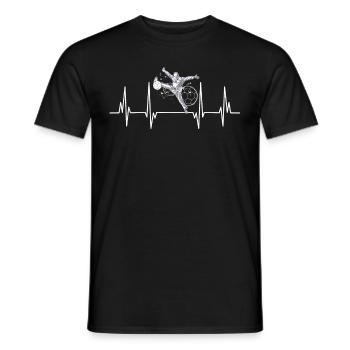 Handball heartbeat joueur de handball gardien de but - T-shirt homme - noir - Devant - AI Model Male 178 light (178cm)